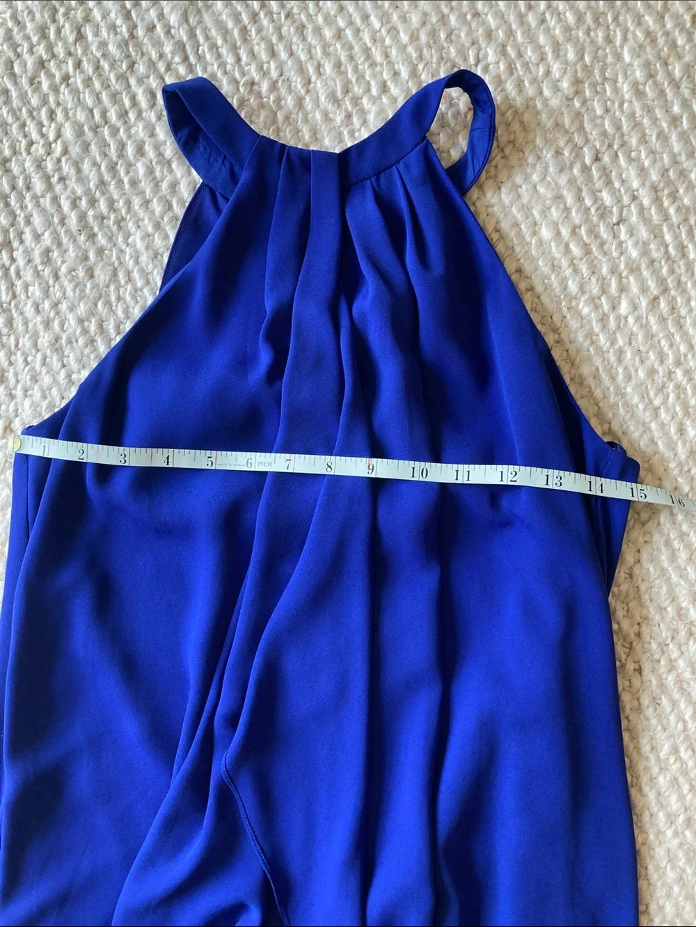 BCBGMaxAzria Women’s Cobalt Blue Halter dress